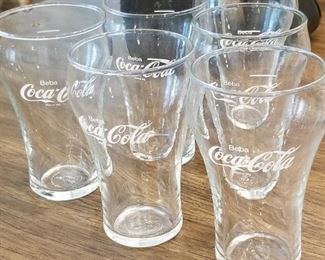 2 Sets of Coca Cola Glasses