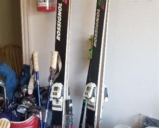 Ski Gear- skis, poles, and boots