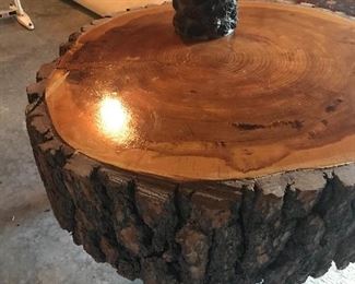 Cool tree slice table