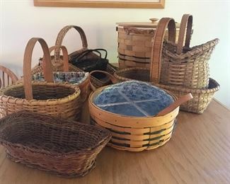 Various well made baskets