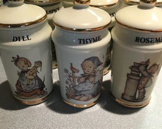 Vintage Hummel spice containers