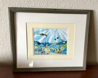 Several signed art pieces