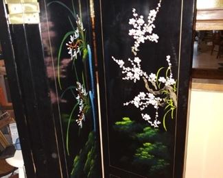 Wonderful stone inlaid screen will be a spectacular addition to your home.