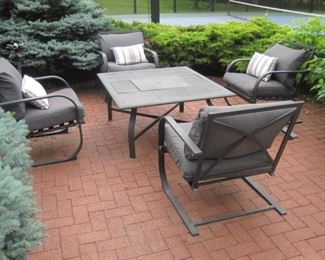 One of several Patio Sets.  