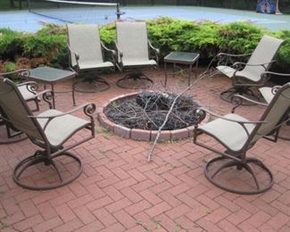 One of several Patio Sets.  
