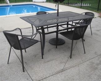 One of several Patio Sets.  