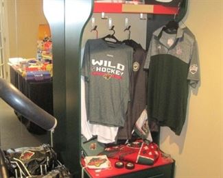 Minnesota Wild Hockey!!!  Locker, bags, shirts, hats, many new with tags.