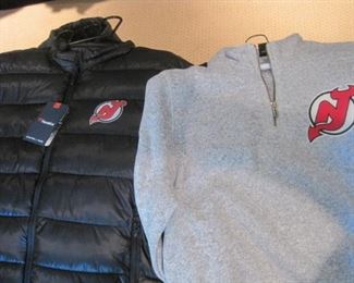 New Jersey Devils clothing, many new with tags.