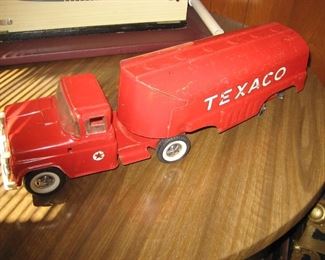Classic Texaco Tonka truck. Used and missing a couple of wheels, but you can always get parts to fix up this amazing toy from the past!