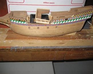 Model boat and boat parts for those who love to make wooden boats. Wasa / Vasa model still to put together. Just like to make models. There are airplane model kits too!