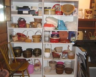 Selection of metal items, baskets, boxes, and tins!