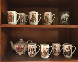 LARGE collection of Norman Rockwell. Mugs, prints, plates, and more!