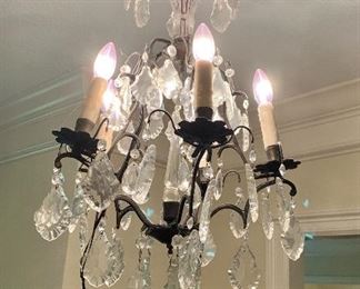 Gorgeous crystal chandelier...we have two!