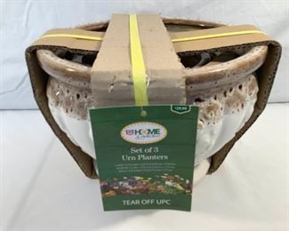 Brand New, Urn Planters from Home & Garden (3Pcs)     https://ctbids.com/#!/description/share/196893
