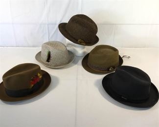 Men's Vintage Hats Stetson Barbizona 5 Piece      https://ctbids.com/#!/description/share/196908