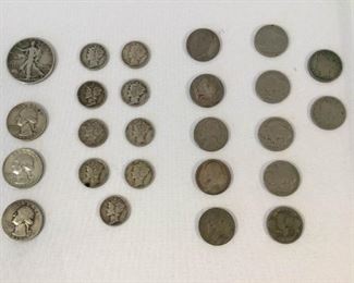 Vintage/Antique US Coins 25 Piece https://ctbids.com/#!/description/share/196923