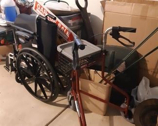 Wheelchairs and walkers, and other handicap equipment