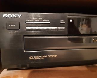 Sony high-density linear converter 5-disc exchange system, CDP - c345