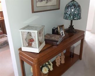 Sofa table and Lee bortin original figurines