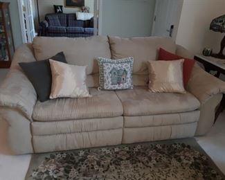 Two seat reclining sofa