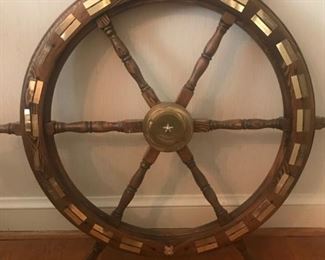 Ship's wheel. 