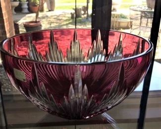 From a selection of fine cut crystal