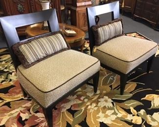 Pair Modern Chairs by Swaim