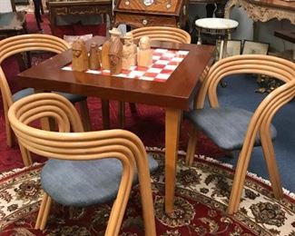 MID-CENTURY MODERN LIGHTED GAME TABLE