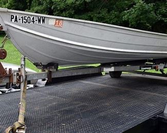 At 8PM: Gamefisher Aluminum Boat and 1983 Gamefisher Trailer