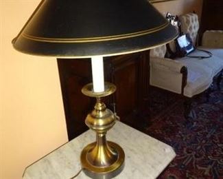 Brass Lamp with Black Shade https://ctbids.com/#!/description/share/198237