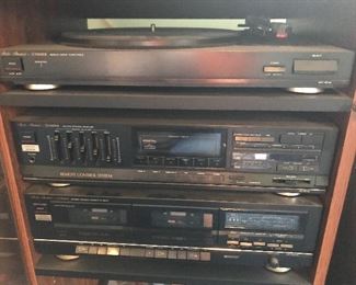 Fisher Turntable, Receiver and Dual Cassette Deck