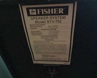 Vintage Fisher Speakers - Model STV-752