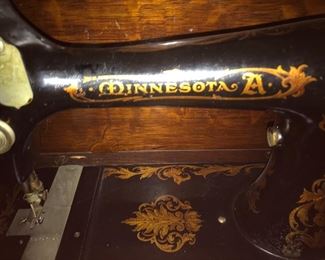 Antique Davis Minnesota Sewing Treadle Cabinet 