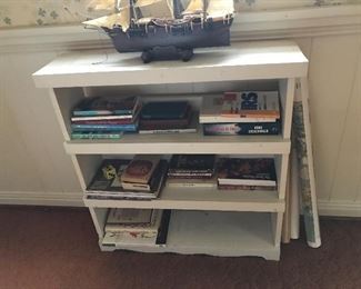 White Wood Bookcase