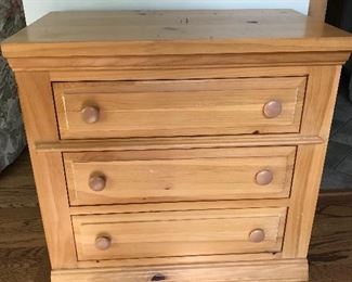 Broyhill Small size pine chest -there are also matching side tables dining get table and chairs
