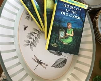 Nancy Drew and Pfalzgraff platter part of a large set of Naturewood