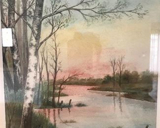 William Krullaars (1878-1945) watercolor signed and dated 1903