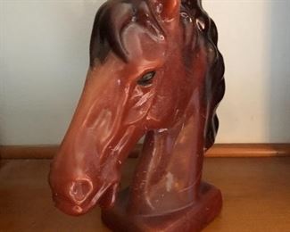 Beautiful horse head candle