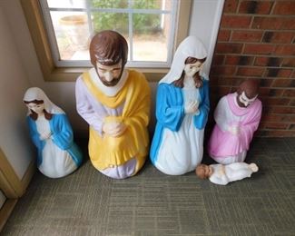 Blow Mold Nativity Scene