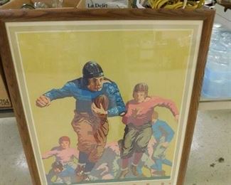 Notre Dame South Shore Line Football Poster