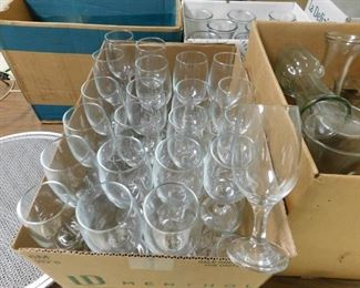 Boxes of Stemware