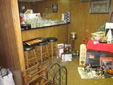 Stuff for your bar! Barware glasses, wine racks, barstools, ice buckets.