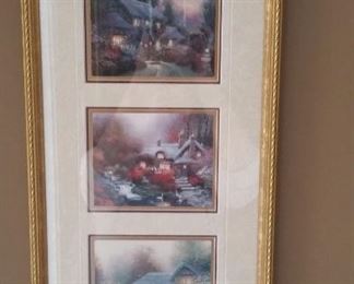 Thomas Kinkade framed artwork 