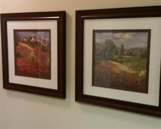 Framed Italian landscapes 