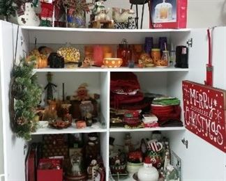 Cabinet #4 - Christmas decor, Halloween & Autumn decor