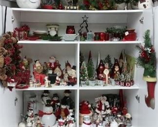 Cabinet #3 - Christmas decor! 