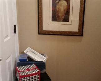 Storage containers & travel items, wall art