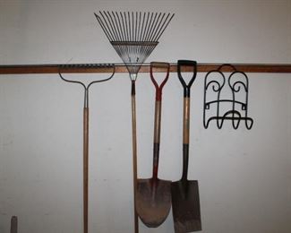 rakes and shovels