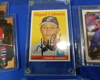 Miguel Cabrera autographed card