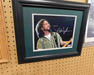 Eddie Vedder autographed photo